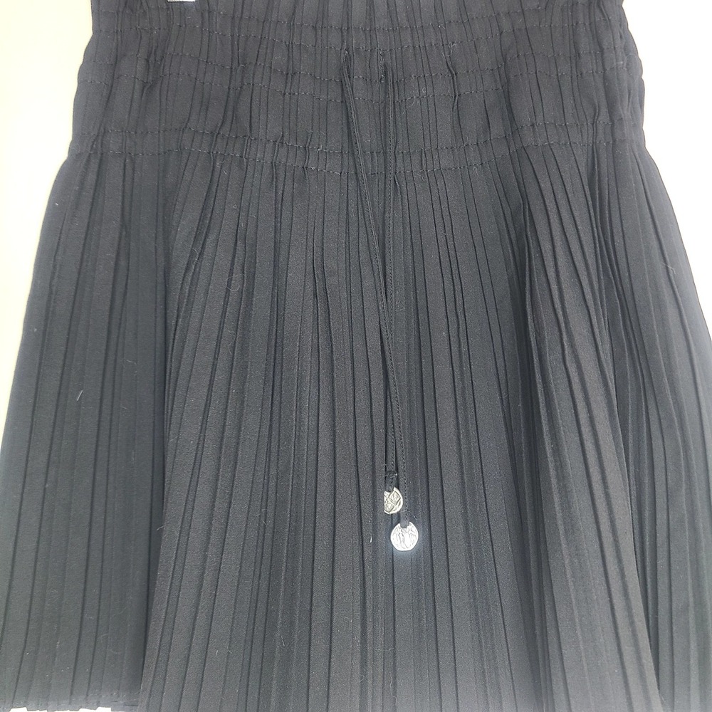 Zara Black Pleated Mini Skirt Skort Preppy Academia Office Siren Size XS - Picture 2 of 6